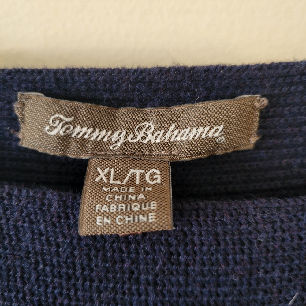 Tommy Bahama Black‎ Boatneck Tunic Sweater Size XL - Picture 3 of 3